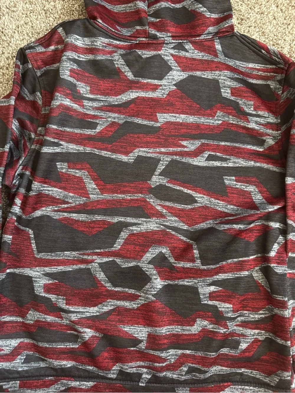 Star Wars Youth Red and Black Camo Stormtrooper Hoodie Medium Size 8